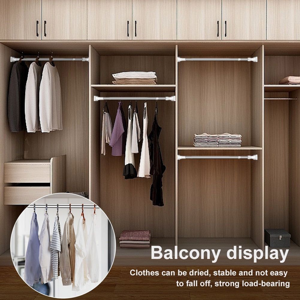 Compact Adjustable Expandable Closet Rod