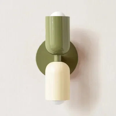 Simple White LED Double Head Wall Light