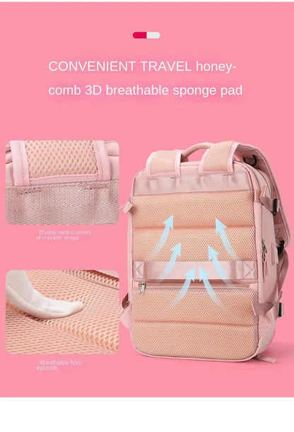 Practical Travel Bag with Laptop and Shoe Pocket