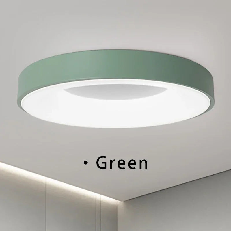 Stylish Round LED Ceiling Lamp with Remote Control