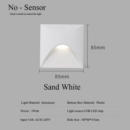 Outdoor Waterproof 3W LED Stair Wall Light