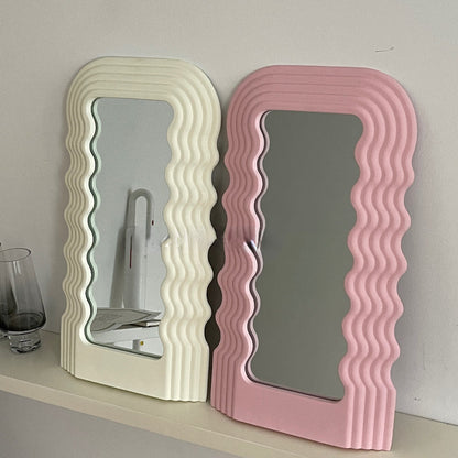 Vintage Wave Resistant Wall Mirror