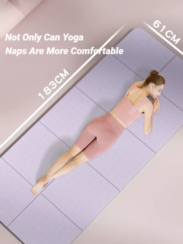 Flexible Foldable Yoga Mat Non Slip Eco Friendly