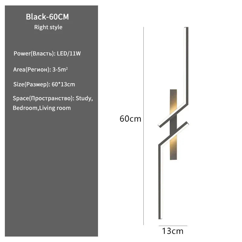 Slim LED Wall Sconce for Bedroom and Living Room