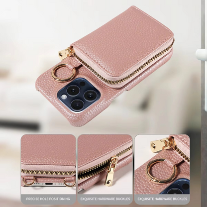 Durable Leather iPhone Case with Magnetic Protection