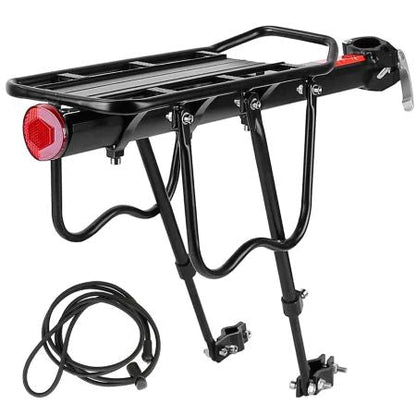 Fast-Release Metal Bicycle Rear Carrier with Reflector Plate