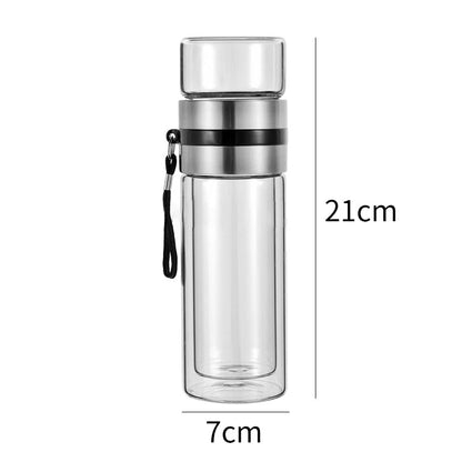 Insulated 2 in 1 Smart Tea Travel Mug Bottle