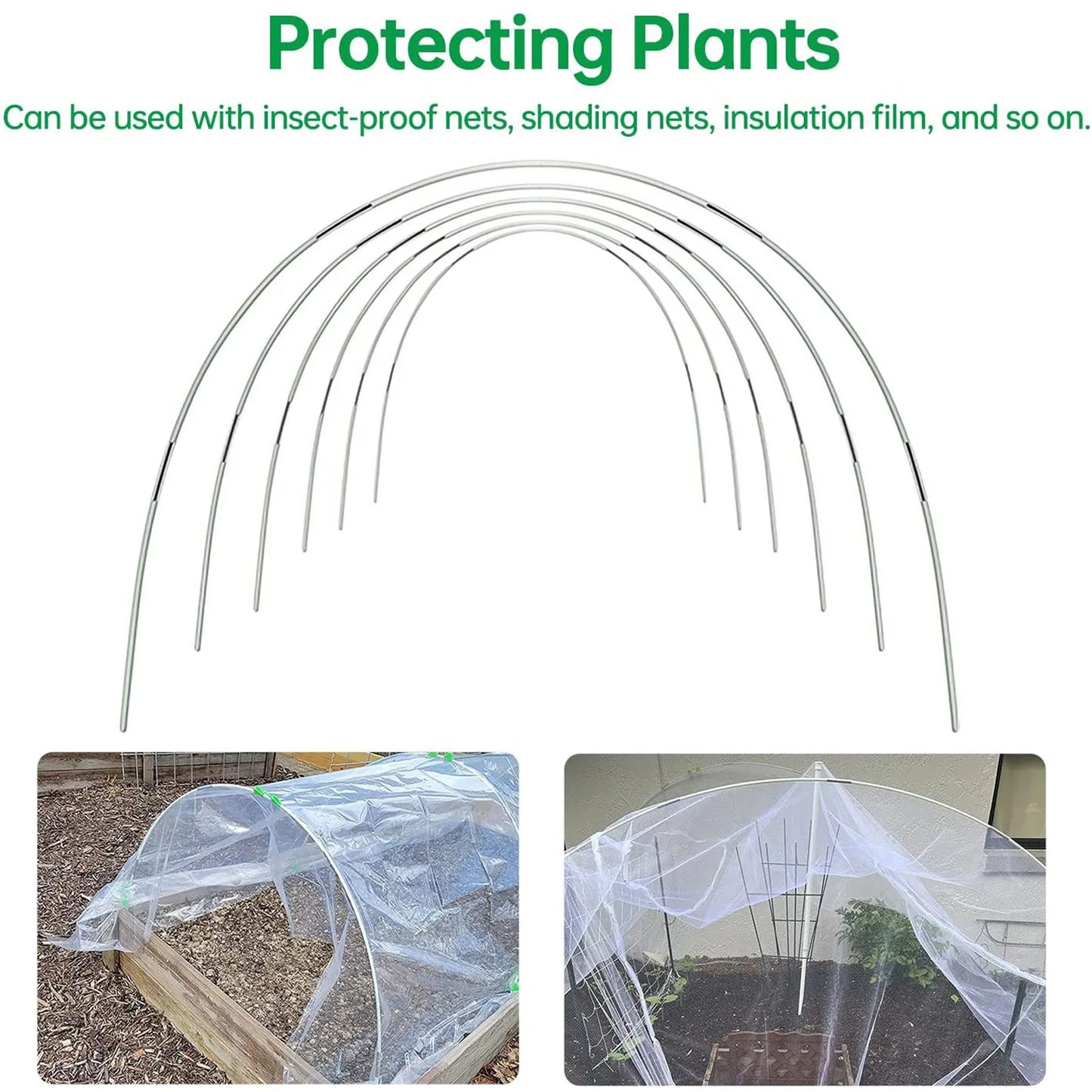 Flexible Garden Arch Kit with Reusable Frames