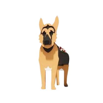 Cute Dog Planter Pot - Fun Animal Flower Holder