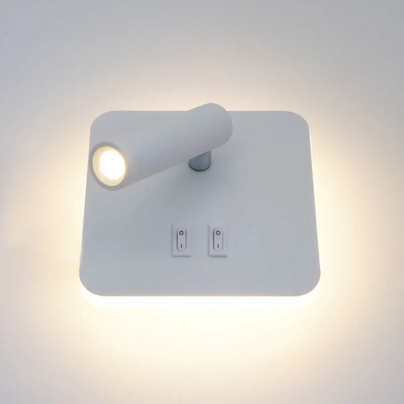 Adjustable LED Wall Light - Warm to Cool White Aluminium Sconce