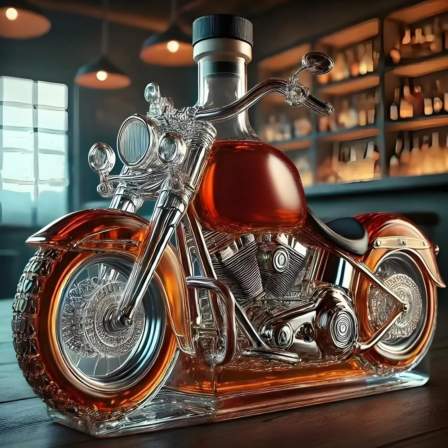 Barrel Shaped Whiskey Decanter for Home Bar Decor - Cofik