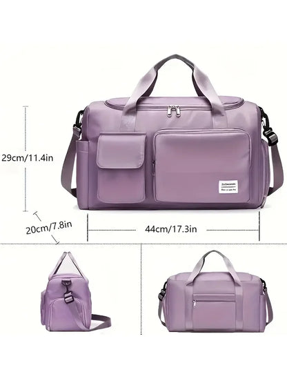 Stylish Women's 35L Travel Duffel Bag with Shoe Pocket