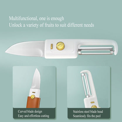 Compact 3-in-1 Pocket Peeler Knife