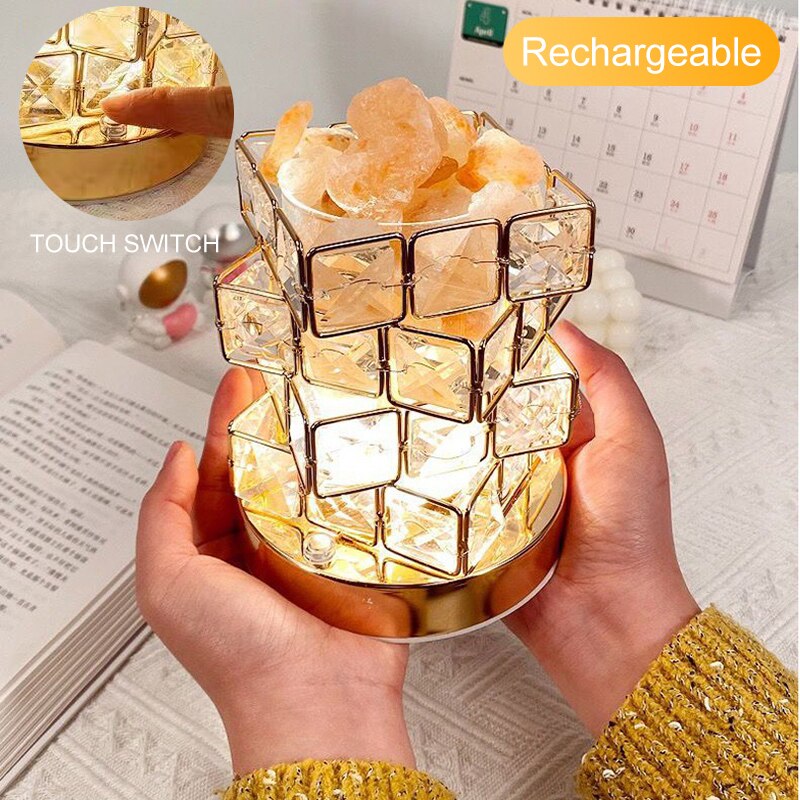 Sparkling Glass Table Mood Lamp