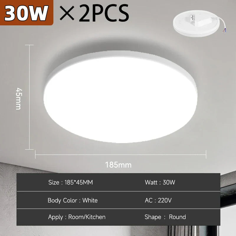 Bright Round LED Ceiling Light 18-72W