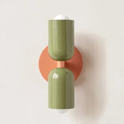 Simple White LED Double Head Wall Light