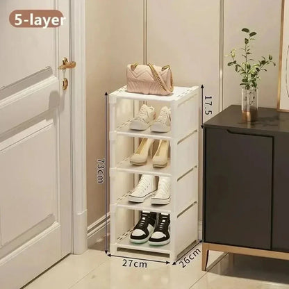 Space Saving Stackable Shoe Organizer Rack