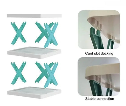 Space Saving Stackable Shoe Rack Organizer
