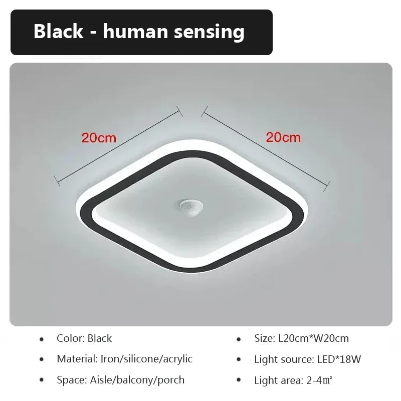 Bright LED Ceiling Light with Motion Sensor