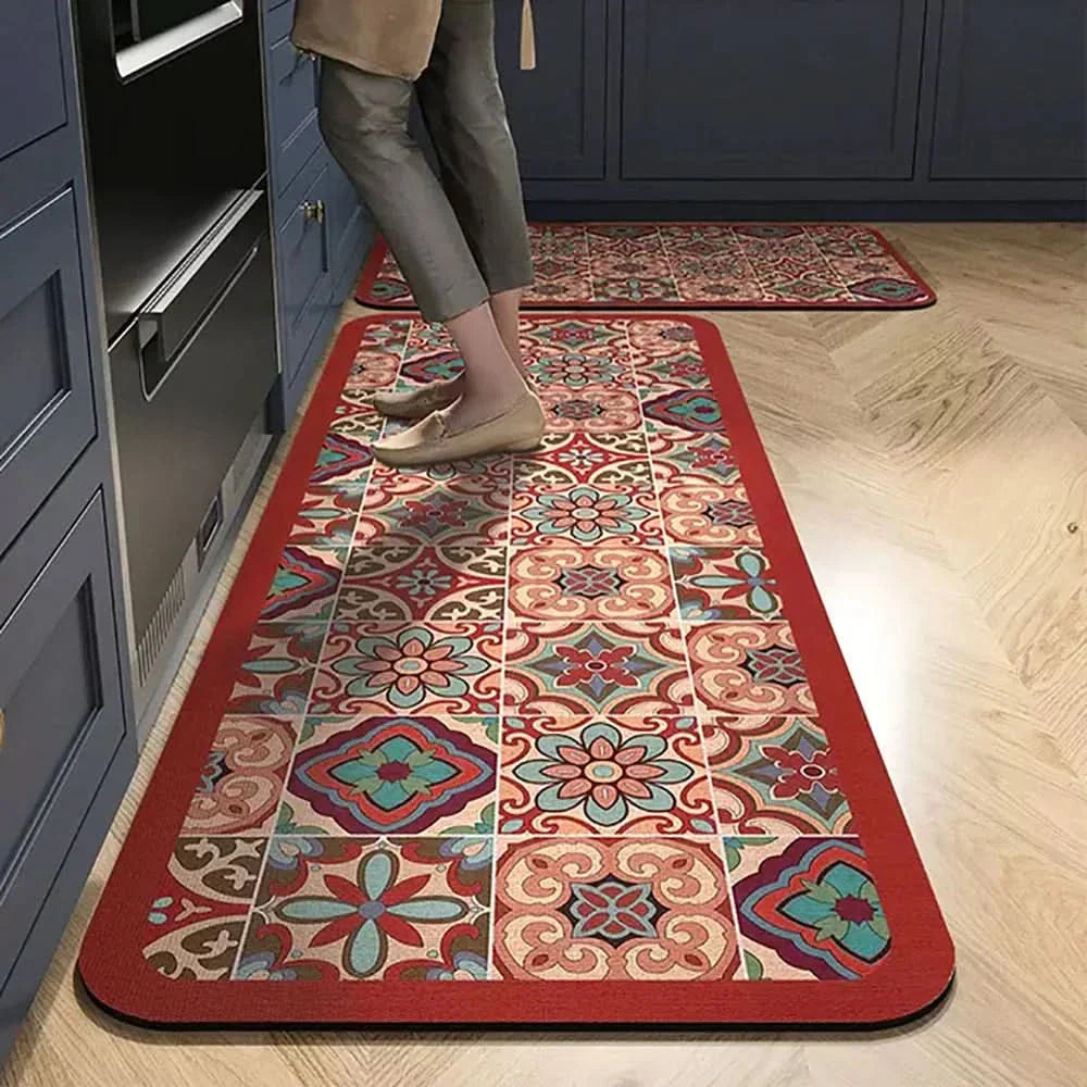 Grip Kitchen Mats and Runners - Waterproof Floor Covers - Cofik