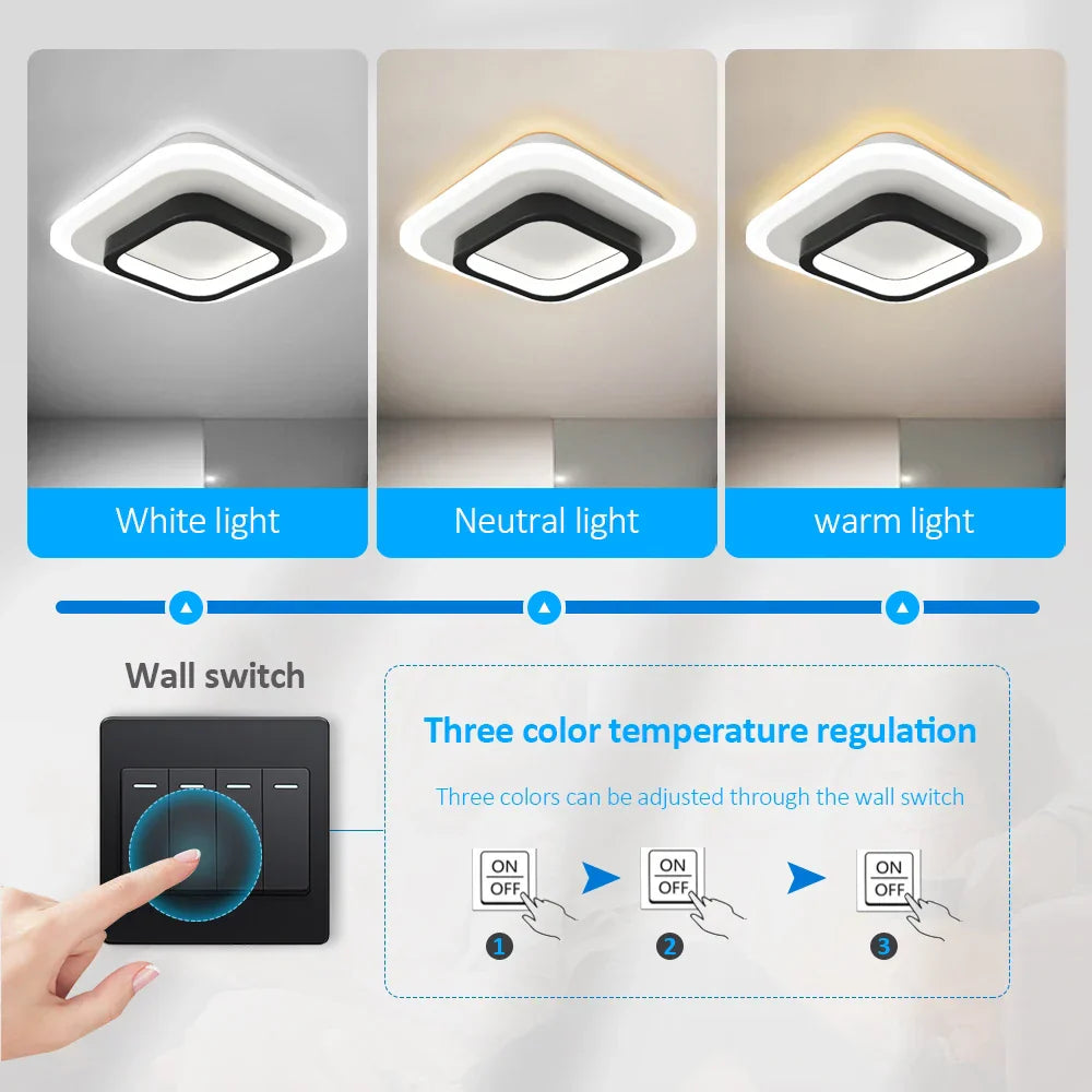 Stylish Square LED Ceiling Light Fixtures