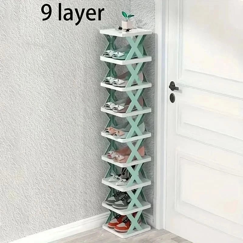 Space Saving Stackable Shoe Rack Cabinet
