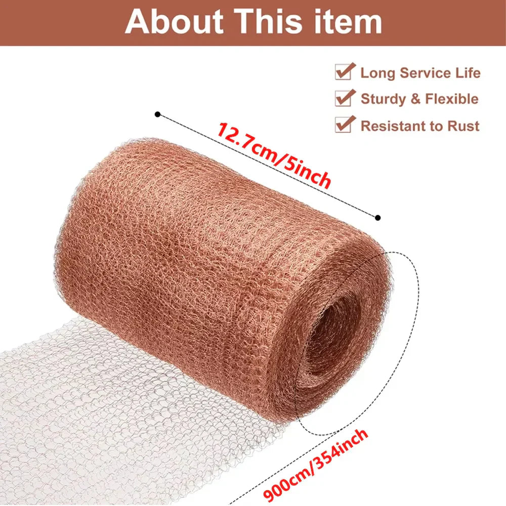 Garden Snail Barrier Copper Mesh Tape - Cofik