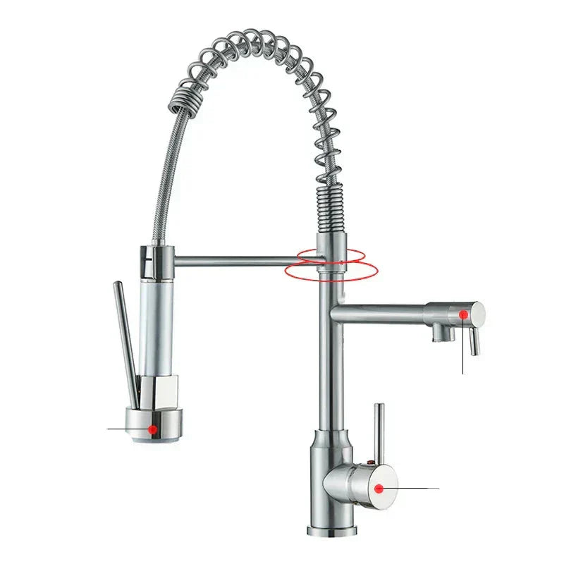 Rotating Single Handle Kitchen Faucet