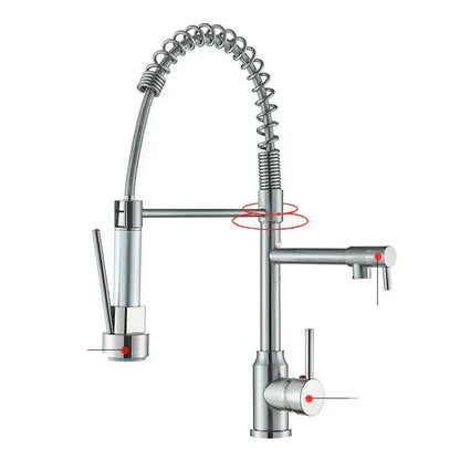 Rotating Single Handle Kitchen Faucet