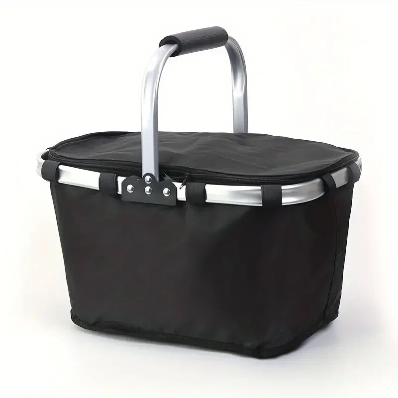 Portable Insulated Folding Picnic Basket with Handle - Cofik