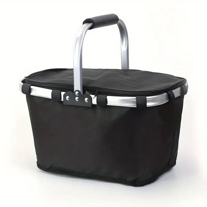 Portable Insulated Folding Picnic Basket with Handle - Cofik