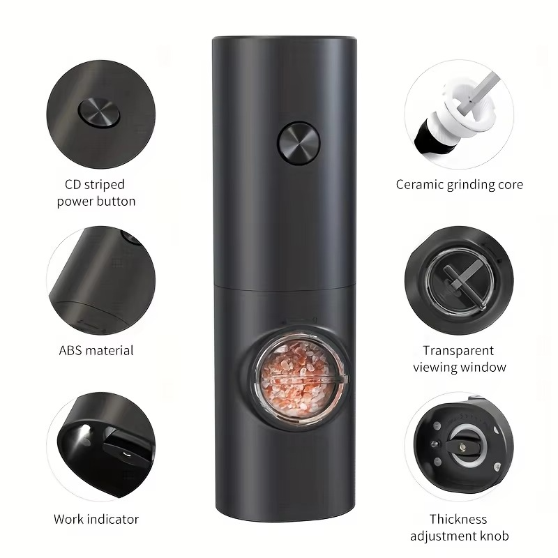 Automatic Salt and Pepper Mill Set with Light