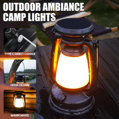 Vintage Style LED Table Lamp with Remote