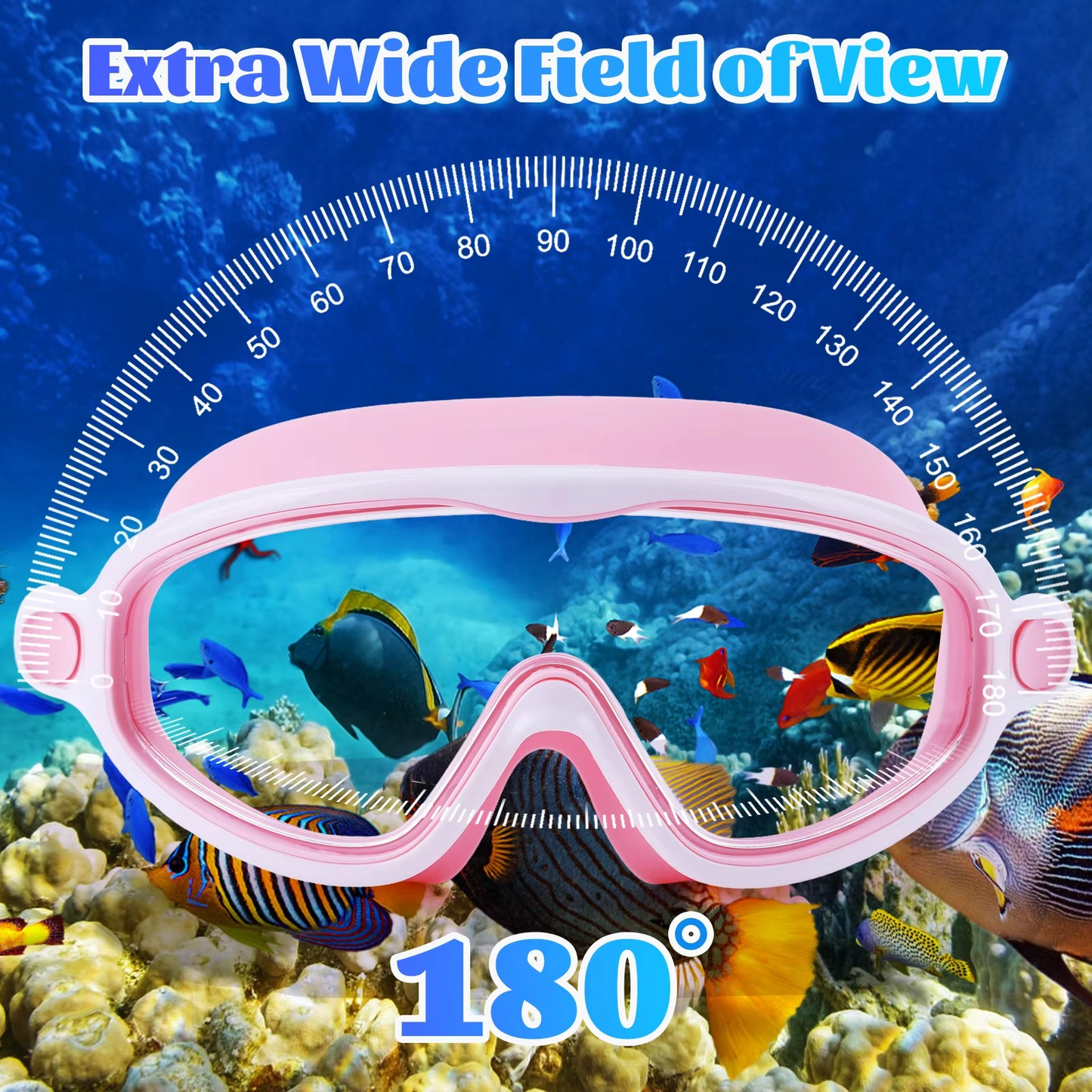 Clear Vision Swim Goggles with Earplugs and Waterproof Mask