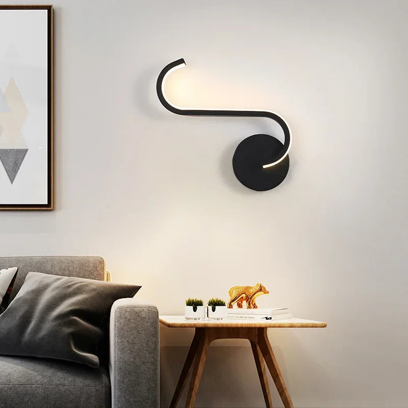 Contemporary LED Bedside Wall Light Fixture - Cofik