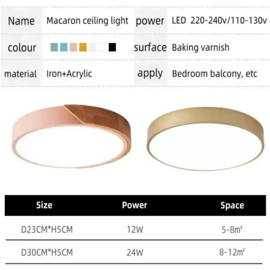 Simple Round LED Ceiling Lamp