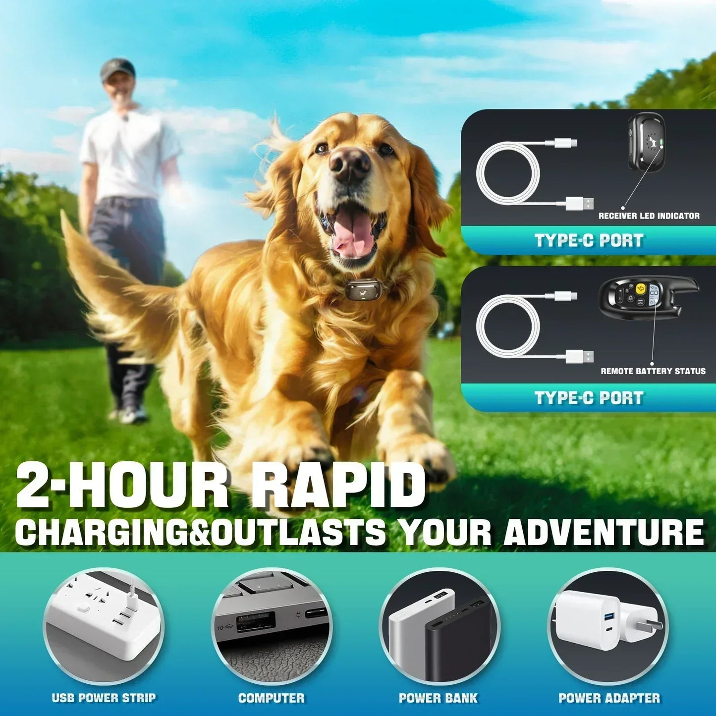 Wireless Pet Training Collar – Sound Vibe Alert