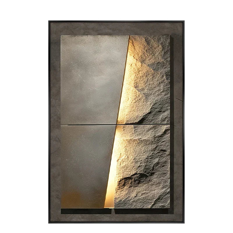 Stylish Stone Effect LED Wall Light