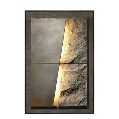 Stylish Stone Effect LED Wall Light