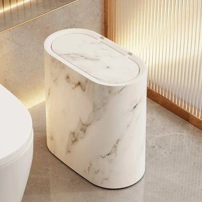 Elegant Stone Pattern Waste Bin