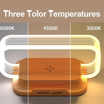 Smart LED Desk Lamp with Wireless Charging
