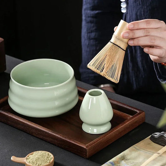 Natural Bamboo Matcha Tea Set - Cofik