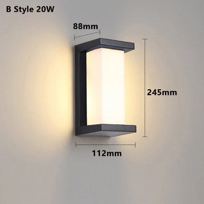 Bright LED Security Wall Light with Motion Detector