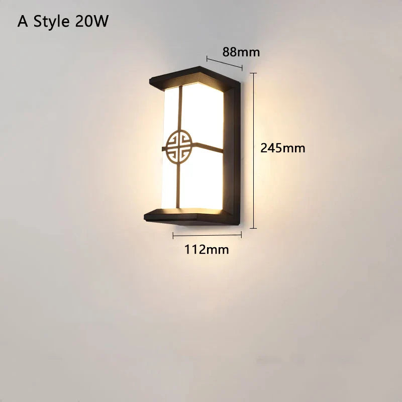 Bright LED Security Wall Light with Motion Detector