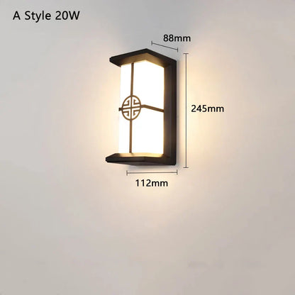 Bright LED Security Wall Light with Motion Detector