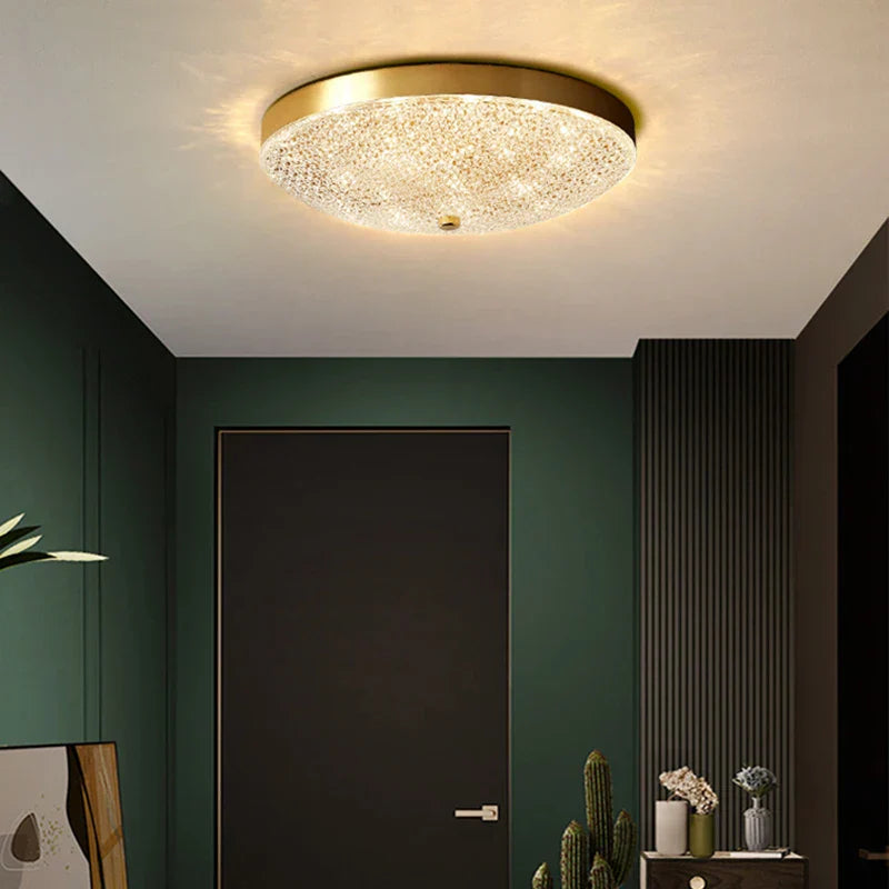 Luxury Gold Crystal Pendant Ceiling Light Fixtures