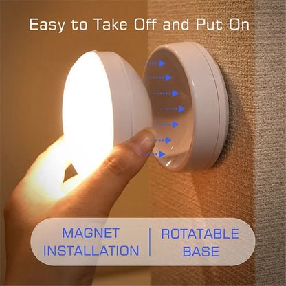 Automatic LED Nightlight - USB Rechargeable Bedside Lamp
