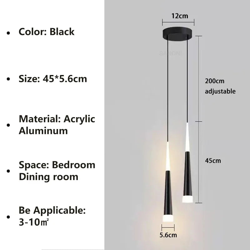 Stylish Hanging LED Pendant Light Fixture