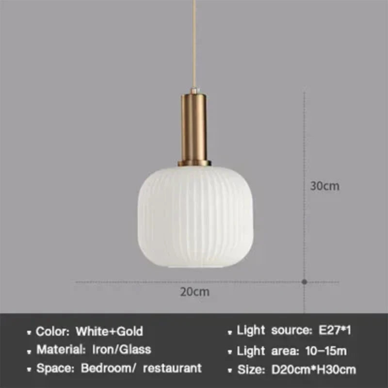 Sleek Glass Pendant Lighting Fixture