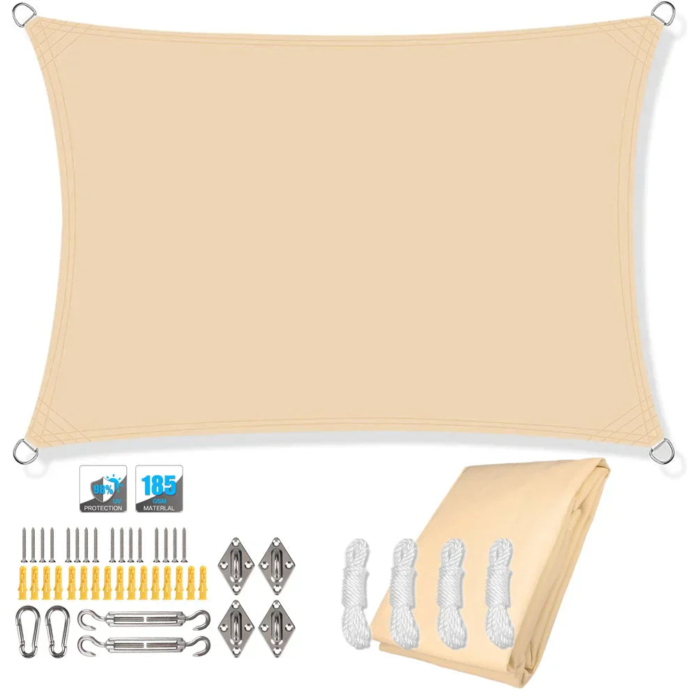 Outdoor Waterproof Sun Shade Sail with UV Resistance